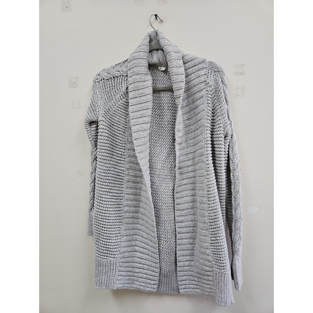 Gap Chunky Knit Cardigan Sweater Open Drape Front Size Small Womens